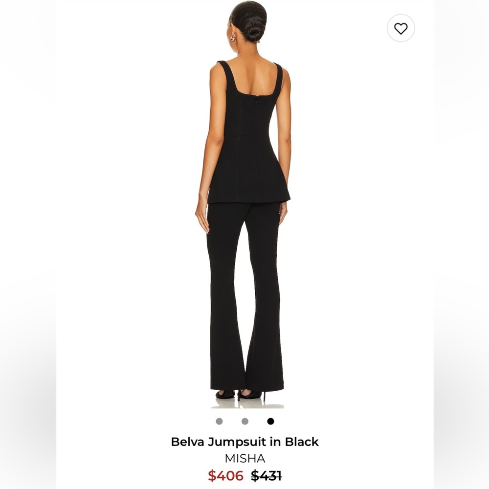 Mishka Elegant Black Jumpsuit - Picture 2 of 3